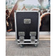 FLIGHT CASE CON MOBILE INTERNO IN LEGNO 16 UNITA' COMPLETO DI MULTIPRESA E SPINA CEE E RUOTE - Usato