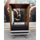 FLIGHT CASE CON MOBILE INTERNO IN LEGNO 16 UNITA' COMPLETO DI MULTIPRESA E SPINA CEE E RUOTE - Usato