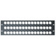 RS/297 Pannello Rack 19" Preforato da 3 Unità