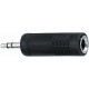 AD/16 Adattatore miniJack TRS Stereo 3.5/Presa Jack TRS Stereo 6.3