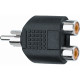 AD/270 Adattatore Spina Phono RCA/2x Presa Phono RCA