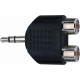 AD/273 Adattatore miniJack TRS Stereo 3.5/2x Presa Phono RCA