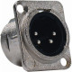 NC/347-K XLR 4 poli maschio da pannello