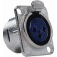NC/352 Cannon XLR 3 Poli Femmina da Pannello Neutrik NC3FD-L-1