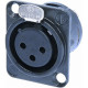 NC/352 GD XLR 3 poli femmina Neutrik (NC3FD-L-B-1)