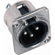 NC/353-K XLR 3 poli maschio da pannello