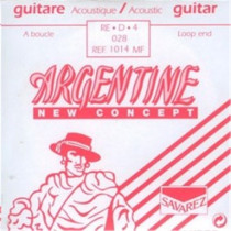 1014MF Corda singola RE-4 Avvolta in Acciaio Loop End Chitarra Gypsy