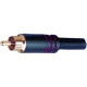G/254 BK-RE RCA in metallo nero